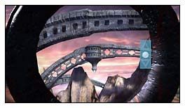 Kiedy już mi się to udało, moją uwagę zwróciły błyski pojawiające się z budynku na dolnym moście widocznym w oddali - Matia cz.1 | Schizm Prawdziwe Wyzwanie - Schizm: Prawdziwe Wyzwanie - poradnik do gry