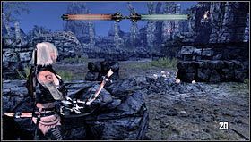 Po obejrzeniu cut-scenki, która zwiastuje nadejście kłopotów, należy jak najszybciej ruszyć przez zawalającą się ścieżkę - Prolog- Fontanna Elishy | Opis przejścia Hunted Kuźnia Demona - Hunted: Kuźnia Demona - poradnik do gry