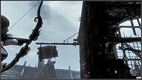 Dalsza droga wiedzie przez chatę, na balkonie której rozegrała się dramatyczna scena - Rozdział 1- Miasto Dyfed (sekcje 1.1-1.2) | Opis przejścia Hunted Kuźnia Demona - Hunted: Kuźnia Demona - poradnik do gry