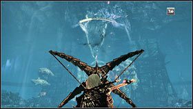 Gdy tylko zeskoczymy ze skalnej półki do przestronnej jaskini, pojawi się ogromny pająk - Rozdział 2- Lochy Dyfed (sekcje 2.3-2.6) | Opis przejścia Hunted Kuźnia Demona - Hunted: Kuźnia Demona - poradnik do gry