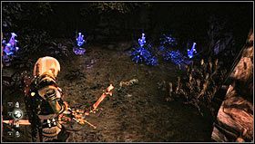 Znajdziemy się w cichej jaskini porośniętej kolorową roślinnością i zawierającej portal serafiny oraz kamień zmiany bohatera - Rozdział 3- Puszcza Govad (sekcje 3.1-3.3) | Opis przejścia Hunted Kuźnia Demona - Hunted: Kuźnia Demona - poradnik do gry