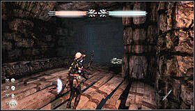 Ze szczytu rusztowania wejdziemy na mury z widokiem na fortece [1], znajdziemy na nich kamień zmiany bohatera i portal serafiny - Rozdział 5- Mury Kala Moor | Opis przejścia Hunted Kuźnia Demona - Hunted: Kuźnia Demona - poradnik do gry