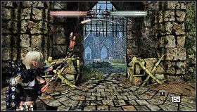 Gdy przejdziemy przez drzwi na końcu mostu dojdziemy do spokojnego pomieszczenia z kamieniem zmiany bohatera i portalem serafiny - Rozdział 5- Mury Kala Moor | Opis przejścia Hunted Kuźnia Demona - Hunted: Kuźnia Demona - poradnik do gry