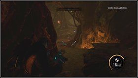 Biegniemy przed siebie ciemnymi korytarzami, [1] które później zmienią barwę na pomarańczową - Wykopaliska | Opis przejścia Red Faction Armageddon - Red Faction: Armageddon - poradnik do gry