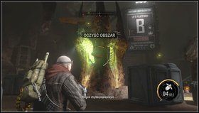 Po wybiciu wrogów namierzamy sygnał - podchodzimy do zwłok leżących na placu - Wykopaliska | Opis przejścia Red Faction Armageddon - Red Faction: Armageddon - poradnik do gry