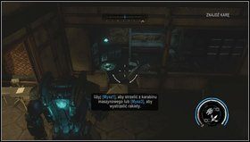 Za targowiskiem zobaczymy dwa znaki - pierwszy ostrzegający o strefie tylko dla osób upoważnionych [1] i drugi informujący o wejściu do strefy militarnej - Ścigany | Opis przejścia Red Faction Armageddon - Red Faction: Armageddon - poradnik do gry