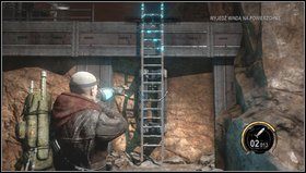 Kilka minut później trafimy na koniec trasy - kombinezon nie będzie w stanie dostać się na półkę skalną - Ścigany | Opis przejścia Red Faction Armageddon - Red Faction: Armageddon - poradnik do gry