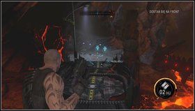 W następnym pomieszczeniu trafimy na okrągłą platformę z urządzeniami - Obrona Marudera | Opis przejścia Red Faction Armageddon - Red Faction: Armageddon - poradnik do gry