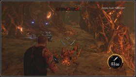 Gdy zniszczymy trzy macki otrzymamy rozkaz zbadania śladu termicznego - czeka nas kolejna długa podróż przez jaskinie potworów - Królowa i powrót do Terraformera | Opis przejścia Red Faction Armageddon - Red Faction: Armageddon - poradnik do gry