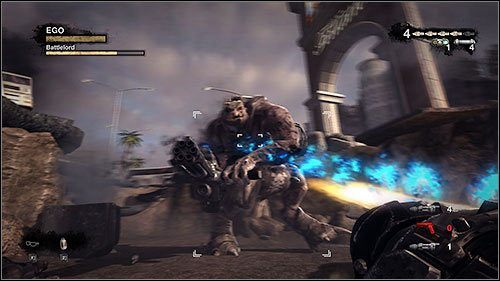 Podczas walki z Battlelordem możesz polegać jedynie na swojej rakietnicy - to samo odnosi się do reszty bossów w grze - 6. Vegas In Ruin | Kampania w Duke Nukem Forever - Duke Nukem Forever - poradnik do gry