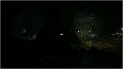 Po chwili znajdziesz się w pomieszczeniu, w którym z kokonów wyrastających z podłogi wyklują się Pregnatory - małe robale z wielką moszną dyndającą z tyłu, nic przyjemnego - 8.2. The Hive (2) | Kampania w Duke Nukem Forever - Duke Nukem Forever - poradnik do gry