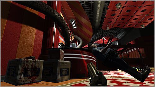 W salonie gier spotka Cię niespodzianka - obcy (normalnej wielkości) wedrą się do środka razem z drzwiami - 12.2. Duke Burger (2) | Kampania w Duke Nukem Forever - Duke Nukem Forever - poradnik do gry