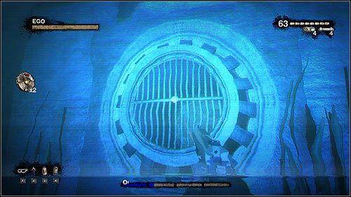 Podążaj dalej wyznaczoną trasą aż dotrzesz do zaworu z leżącą obok rakietnicą - 22.1. Blowin The Dam (1) | Kampania w Duke Nukem Forever - Duke Nukem Forever - poradnik do gry