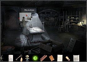 Sprawdź stary projektor pozostawiony na stole prosektoryjnym - jest sprawny - Metalowa skrzynka | Rozdział 2 | Black Mirror III - Black Mirror III - poradnik do gry