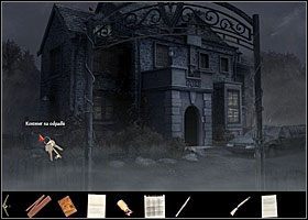 Trzecią natomiast odkryjesz, kiedy wyjdziesz na zewnątrz i przyjrzysz się napisowi nad drzwiami wejściowymi (GORE) - Adrian zauważy, że litery zostały przestawione - Kim jest Phil | Rozdział 2 | Black Mirror III - Black Mirror III - poradnik do gry