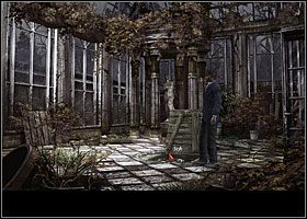 W tym celu weź oparty o okno po lewej drewniany kij - Rozliczenia z ekipą budowlaną | Rozdział 3 | Black Mirror III - Black Mirror III - poradnik do gry