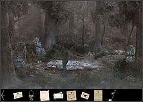 Trafisz w miejsce, w którym znajduje się kamienny krąg (w pierwszej części BM zginął tu mały Vic) i niewątpliwie kolejny portal, tylko trzeba się do niego dostać - Wejście do portalu | Rozdział 3 | Black Mirror III - Black Mirror III - poradnik do gry