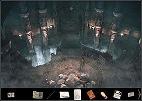 Wylądujesz w podziemiach Akademii, co oznacza, że aby dostać się do Komnaty Rytuałów, potrzebujesz kolejnej czarnej kuli, by uruchomić kolejny portal - Akademia | Rozdział 4 | Black Mirror III - Black Mirror III - poradnik do gry