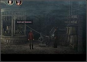 Przejdź do studni, zbadaj wiszący w niej łańcuch, weź go i przymocuj do pompy (2xLPM) - Pompa w piwnicy | Rozdział 6 | Black Mirror III - Black Mirror III - poradnik do gry