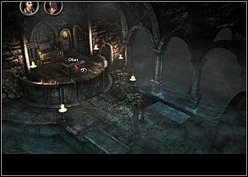 Znajdziesz się na moście nad otchłanią, którym przemieść się w lewo - do kaplicy - Kaplica | Rozdział 6 | Black Mirror III - Black Mirror III - poradnik do gry