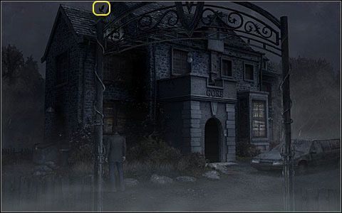 Kostnica w dawnym domu Hermanna - szkic ten można odblokować w rozdziale drugim,(ewentualnie w szóstym, istotne jest, aby była noc) po uwolnieniu się z kostnicy - Zdjęcia (11-24) | Dodatki | Black Mirror III - Black Mirror III - poradnik do gry