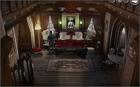 Obraz - filmik ten zostaje odblokowany po spojrzeniu na obraz Białej Damy wiszący w pokoju nieżyjącej już Victorii - Nagrania (17-33) | Dodatki | Black Mirror III - Black Mirror III - poradnik do gry