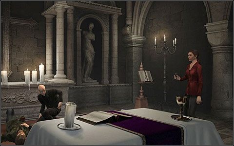 Egzorcyzmy - filmik ten zostaje odblokowany po powrocie Adriana do Warmhill, kiedy dostarcza księdzu niezbędnych informacji i przedmiotu do odprawienia nad nim egzorcyzmów - Nagrania (17-33) | Dodatki | Black Mirror III - Black Mirror III - poradnik do gry