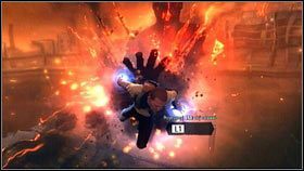 W tej fazie walki również musisz prowadzić ciągły ostrzał [1], ale ataki Bestii wyglądają nieco inaczej - Prolog | Opis przejścia nieSławny inFamous 2 - nieSławny: inFamous 2 - poradnik do gry