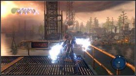Wejdź po drabinie na górę i zabij znajdujących się tam wrogów [1] - Przeprawa do New Marais | Opis przejścia nieSławny inFamous 2 - nieSławny: inFamous 2 - poradnik do gry