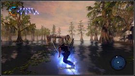 Z prawej strony będą stały podtopione ściany [1] - Przeprawa do New Marais | Opis przejścia nieSławny inFamous 2 - nieSławny: inFamous 2 - poradnik do gry