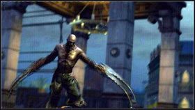 Po płomiennej mowie Bertranda [1], na scenę wkroczy kilka mutantów, których Cole musi się pozbyć [2] - Bertrand wchodzi na scenę; Bombowe widmo | Opis przejścia nieSławny inFamous 2 - nieSławny: inFamous 2 - poradnik do gry