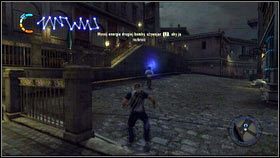 Jeden z mieszkańców miasta zauważył dziwny obiekt wiszący na ścianie - Bertrand wchodzi na scenę; Bombowe widmo | Opis przejścia nieSławny inFamous 2 - nieSławny: inFamous 2 - poradnik do gry