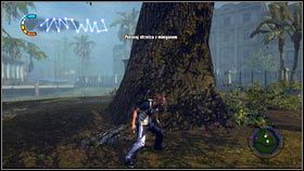 Tuż obok zaznaczonej na mapie chaty zostaniesz zaatakowany przez gangstera z karabinem maszynowym [1] - Ciężkie chwile | Opis przejścia nieSławny inFamous 2 - nieSławny: inFamous 2 - poradnik do gry