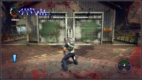 Teraz musisz udać się do szopy na tyłach posiadłości i uratować Kuo - Dowodzenie szarżą | Opis przejścia nieSławny inFamous 2 - nieSławny: inFamous 2 - poradnik do gry