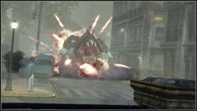 Podczas biegu natkniesz się również na grupkę rannych cywili [1] - Ofiara | Opis przejścia nieSławny inFamous 2 - nieSławny: inFamous 2 - poradnik do gry