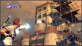 Po zabiciu kilku oddziałów ponownie wcielisz się w Colea - Przekazywanie mocy; Zwodzenie Rebeliantów | Opis przejścia nieSławny inFamous 2 - nieSławny: inFamous 2 - poradnik do gry