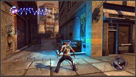 Po krótkiej naradzie skieruj się do zaznaczonego na mapie punktu i zniszcz stojącą tam wieżyczkę [1] - Zaatakuj fort | Opis przejścia nieSławny inFamous 2 - nieSławny: inFamous 2 - poradnik do gry