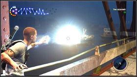 Gdy dotrzesz na most, z lewej pojawią się wrogie okręty [1] - Bestia jest blisko | Opis przejścia nieSławny inFamous 2 - nieSławny: inFamous 2 - poradnik do gry