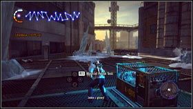 Musisz stać przy niej i bronić, żeby została naładowana [1] - Włącz zasilanie w Gas Works | Opis przejścia nieSławny inFamous 2 - nieSławny: inFamous 2 - poradnik do gry