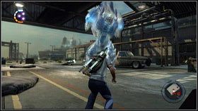 W pewnym momencie Tytan stanie się odporny na wszelkiego rodzaju ataki i stworzy dziwny słup światła [1] - Sztuczni przewodnicy | Opis przejścia nieSławny inFamous 2 - nieSławny: inFamous 2 - poradnik do gry