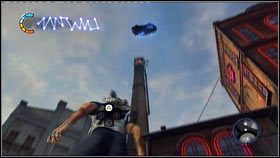 Po rozmowie z Nix biegnij cały czas za kobietą, aż twoja towarzyszka wejdzie na wysoką wieżę [1] - Latające samochody | New Marais | nieSławny inFamous 2 - nieSławny: inFamous 2 - poradnik do gry