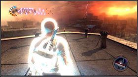 Po rozpoczęciu zadania wdrap się na zaznaczony na mapie budynek, a następnie wskocz na transformator [1] - Nadładunek II | Ascension Parish | nieSławny inFamous 2 - nieSławny: inFamous 2 - poradnik do gry