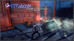 Żeby przedostać się przez zatopione tereny, możesz rzucać skrzynią, ale uważaj, żeby nie poleciała za daleko - Siła na receptę | Flood Town | nieSławny inFamous 2 - nieSławny: inFamous 2 - poradnik do gry