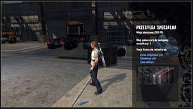 Gdy walka dobiegnie końca, podejdź do zaznaczonej na mapie paczki i podnieś ją [1], a zakończysz misję [2] - Przesyłka specjalna | Gas Works | nieSławny inFamous 2 - nieSławny: inFamous 2 - poradnik do gry