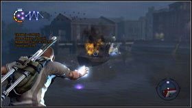 Najlepiej pozbyć się ich przy pomocy Rakiet alfa wystrzeliwanych z daleka [1] - Straż przybrzeżna | Gas Works | nieSławny inFamous 2 - nieSławny: inFamous 2 - poradnik do gry