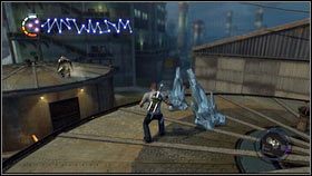 Od jednego z medyków dowiesz się, ze Lodowi Żołnierze ukradli jakieś niebezpieczne chemikalia [1] - Zagrożenie biologiczne | Gas Works | nieSławny inFamous 2 - nieSławny: inFamous 2 - poradnik do gry