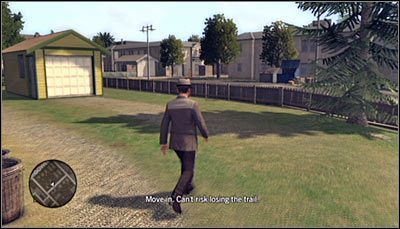 Ponownie udaj się w lewo, kierując się w stronę żółtego garażu - The Moose | Fabuła - Dodatkowe | Osiągnięcia w LA Noire - L.A. Noire - poradnik do gry