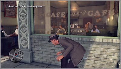 Jako że nadal musisz śledzić z June wyjdź szybko z radiowozu i ruszaj w stronę restauracji - The Shadow | Fabuła - Dodatkowe | Osiągnięcia w LA Noire - L.A. Noire - poradnik do gry