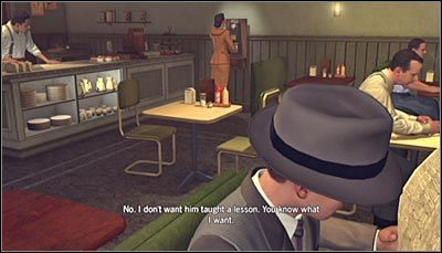 Wciśnij przycisk A żeby zająć miejsce przy stoliku - The Shadow | Fabuła - Dodatkowe | Osiągnięcia w LA Noire - L.A. Noire - poradnik do gry