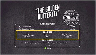 Osiągnięcie wyniku na poziomie 47000 tysięcy nie jest łatwe, albowiem kary za wspomniane wyżej przewinienia zazwyczaj nie są wysokie - Public Menace | Akcja | Osiągnięcia w LA Noire - L.A. Noire - poradnik do gry